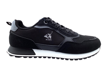 Tenis de hombre silueta urbano retro negros 590-1467386