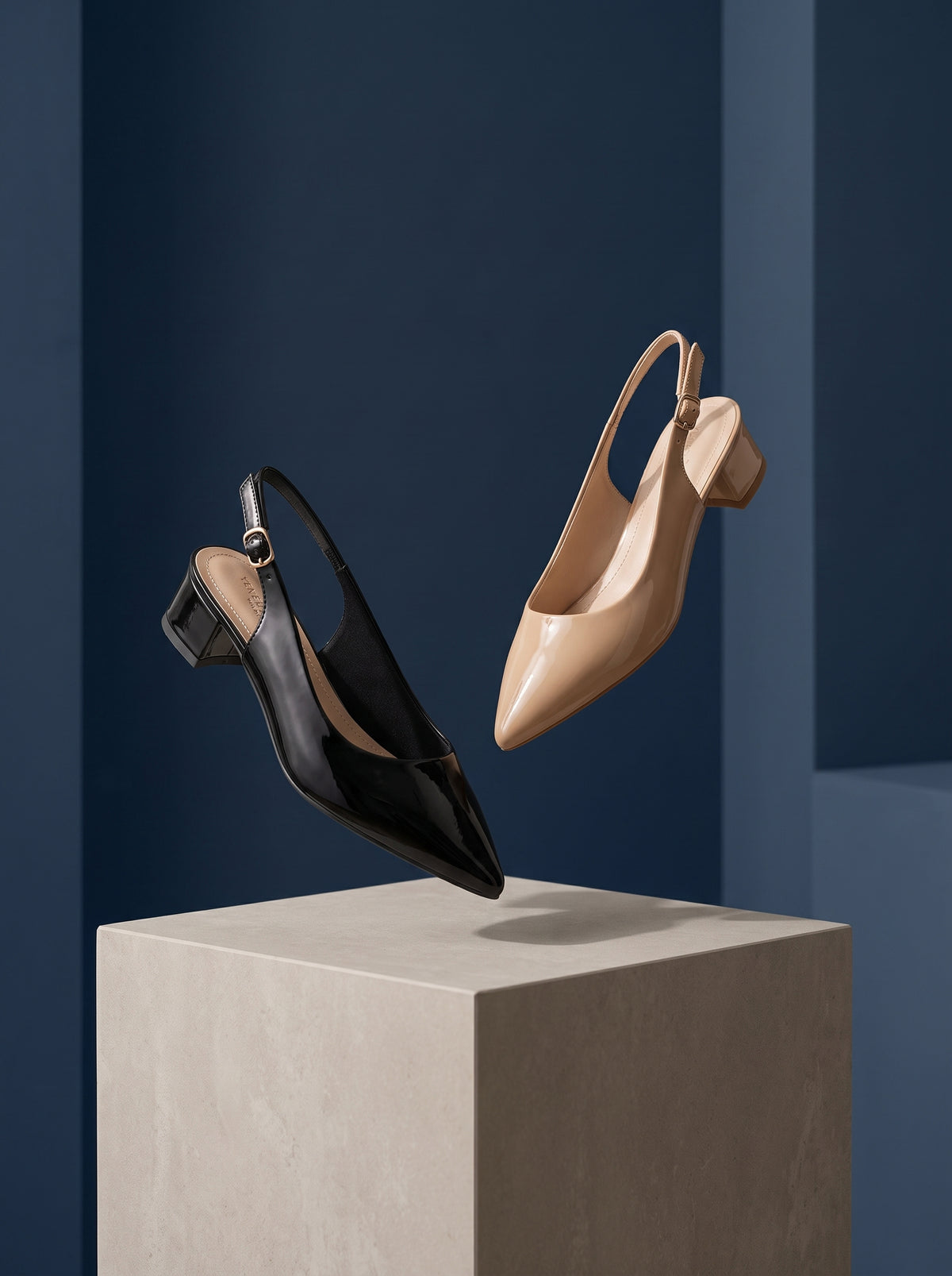 Tacón bajo destalonado AMARA-607P Zapatos de mujer