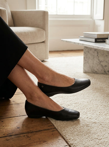 Flats planas Negro Mate 510-1464191